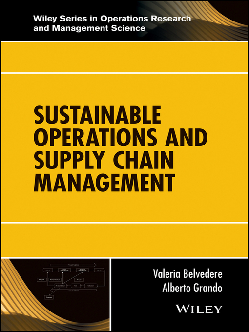 Title details for Sustainable Operations and Supply Chain Management by Valeria Belvedere - Available